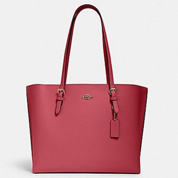 Coach Handbags - Coach Mollie Tote Gold/Strawberry Haze